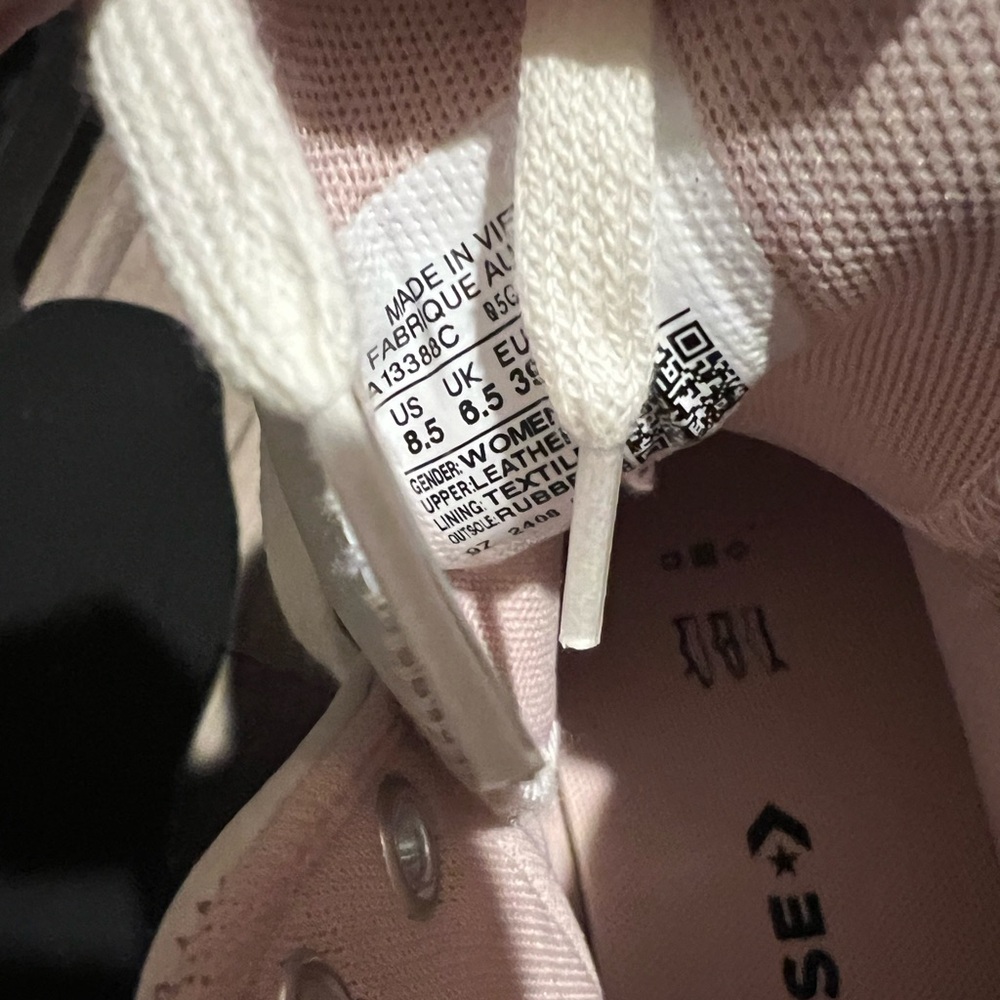 Converse White High-Top Sneakers with Ruffle Detail - Picture 2 of 3